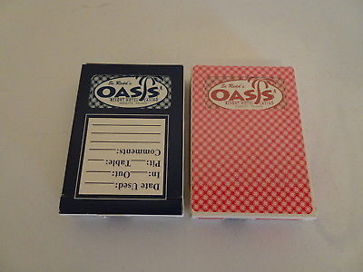 2  decks playing cards Oasis Casino Mesquite  Nevada Gemaco