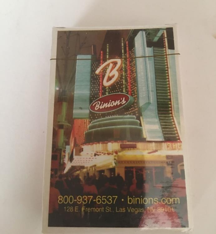 New Binions Playing Cards