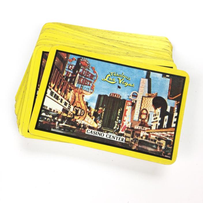 Vintage FABULOUS LAS VEGAS Playing Cards, casinos horseshoe, the mint, fremont