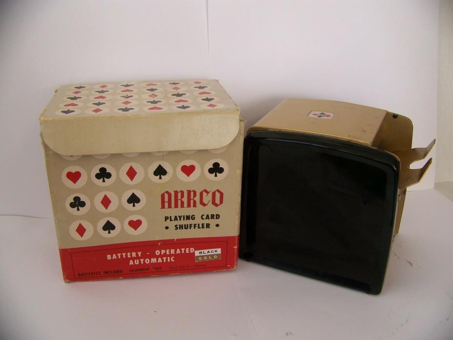 Vintage Arrco Playing Card Shuffler #750 In The Box