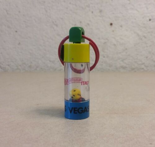 Vintage Las Vegas Dice Key Chain Italy Parafernalia, Casino Good Luck Charm