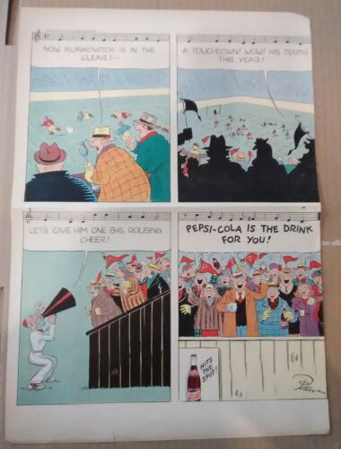PEPSI COLA COMPANY ADVERTISEMENT VINTAGE VAULT CARTOON GREAT FOR ANY COLLECTION!