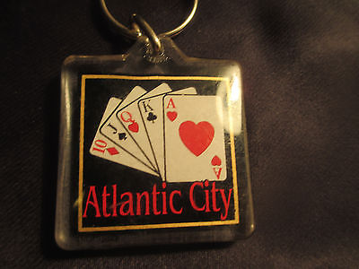 Atlantic City Key Chain Vintage Playing Cards