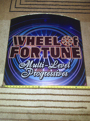 Large Wheel of Fortune Multi-Level Progressives Sign
