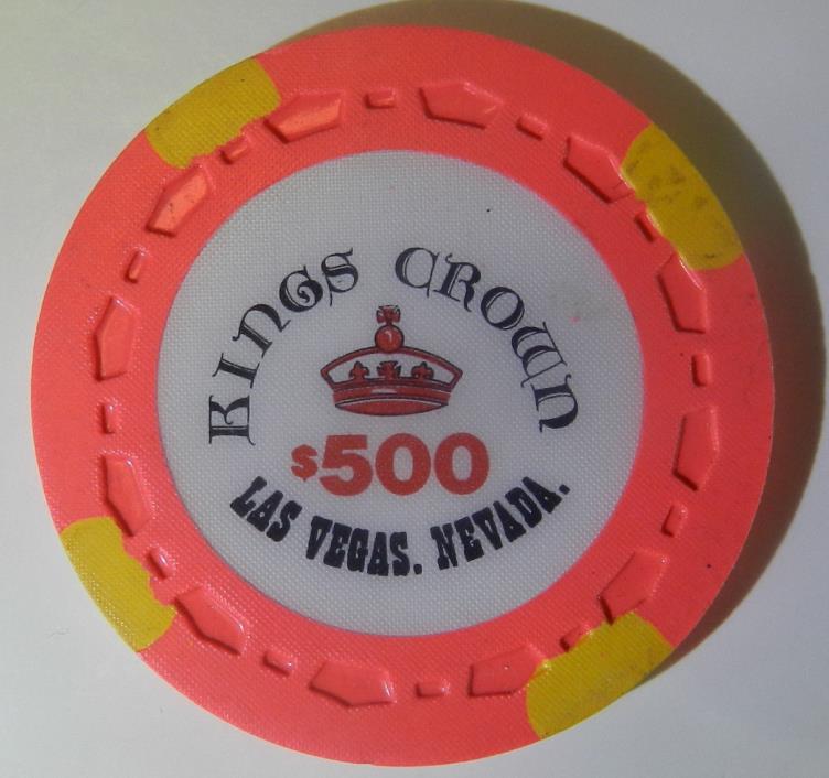 #9cc Kings Crown $500 Casino Chip Las Vegas Nevada
