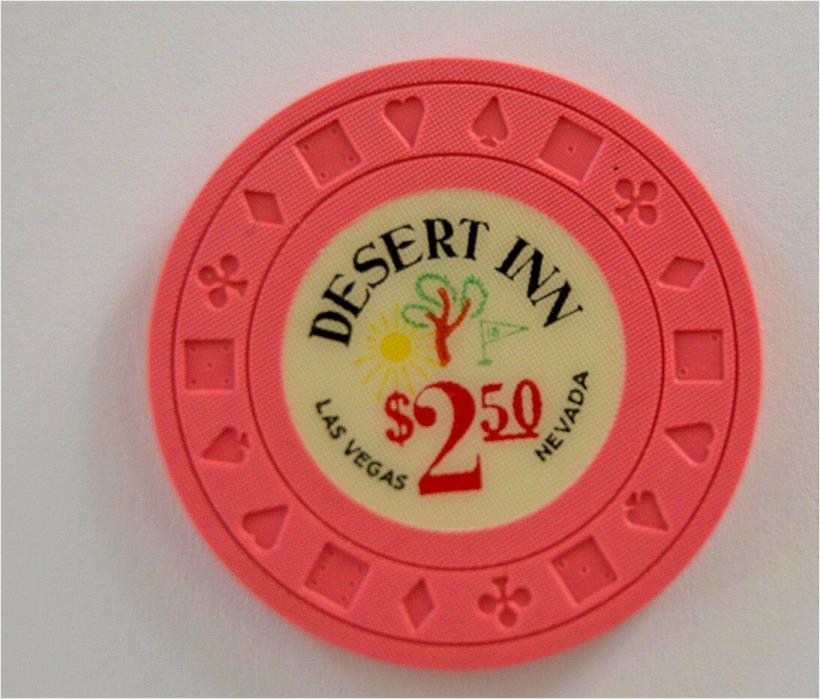 1960's Vintage Desert Inn $2.50 Casino Chip, Las Vegas