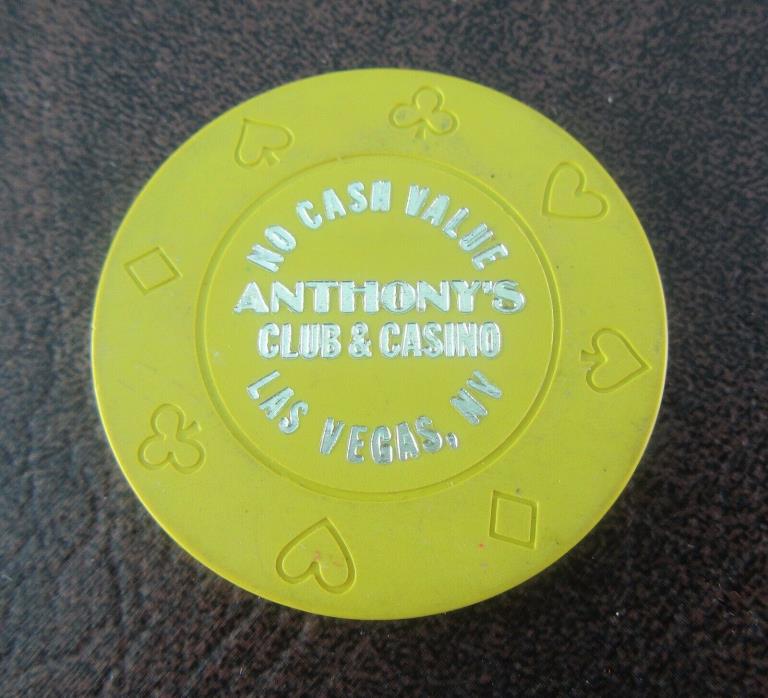 Casino Chip Anthony's Club & Casino, Las Vegas, NV (no cash value)