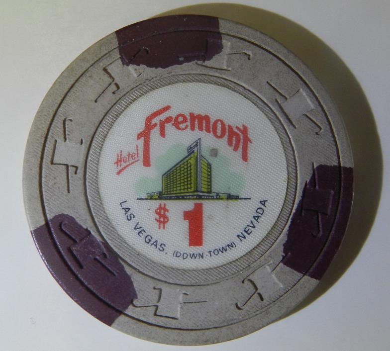 #11cc Fremont Hotel $1 Casino Chip Las Vegas Nevada