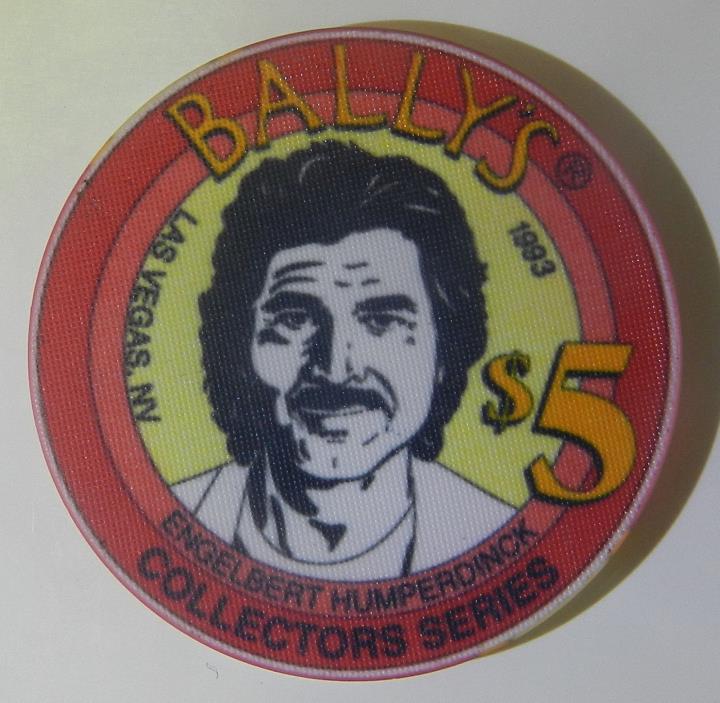 #4cc Bally's Collectors Series $5 Chip Engelbert Humperdink 1993 Las Vegas