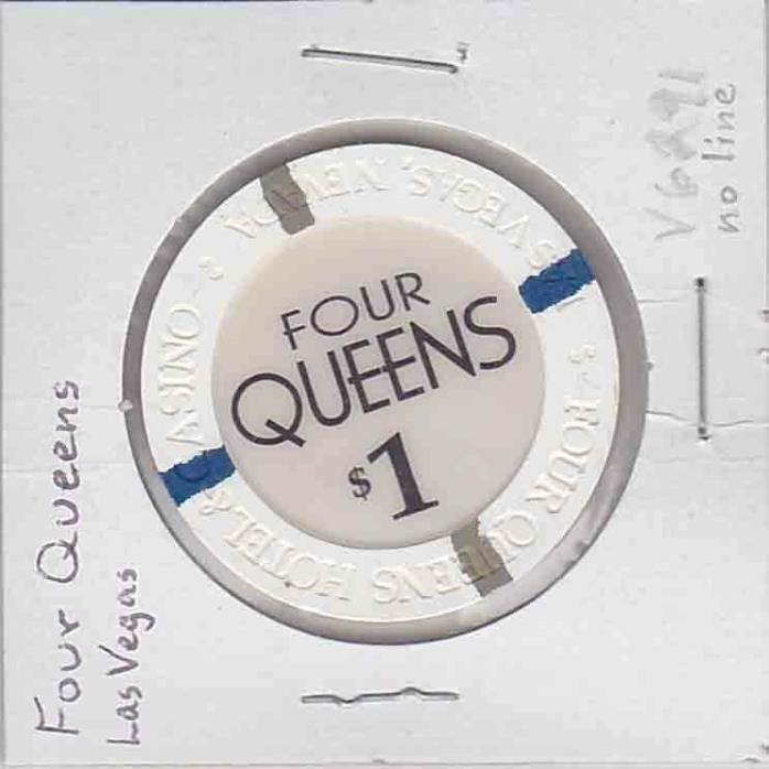 Vintage $1 chip from the Four Queens Casino (2000) Las Vegas