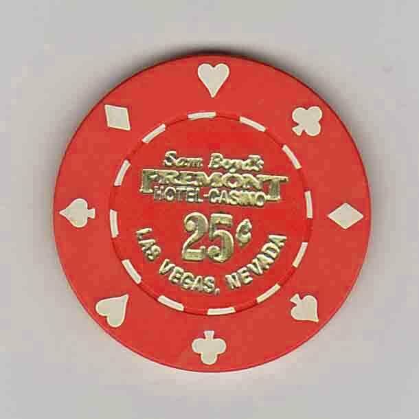 Vintage 25¢ chip from the Fremont Casino (1985) Las Vegas