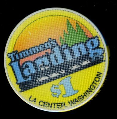 $1.00 Obsolete * Timmens Landing Card Room * in La Center, Washington.