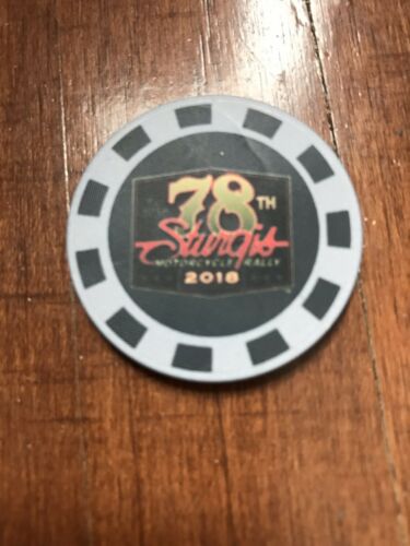 78Th Annual Sturgis, SD Motorcycle Rally Poker Chip Gray