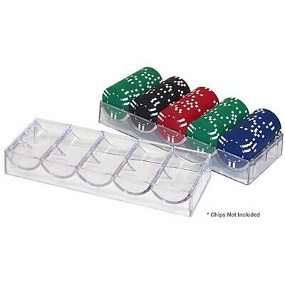 Clear Acrylic Poker Chip Trays (Pack Of 10) Sports 