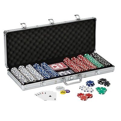 (500) - Fat Cat 11.5 Gramme Texas Hold 'em Clay Poker Chip Set with Aluminium