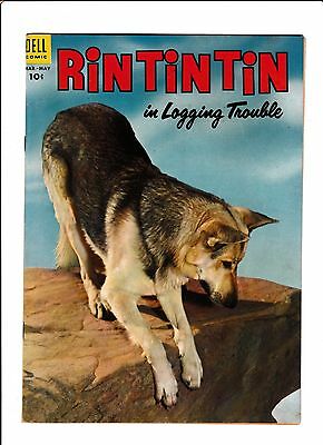 RIN TIN TIN #4  [1954 VG-FN]  PHOTO COVER!  