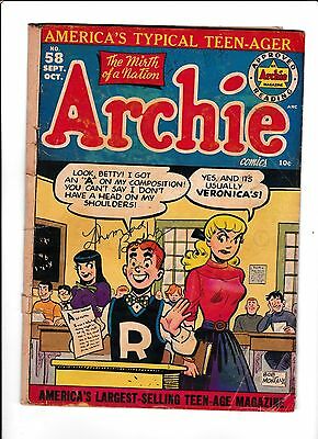 ARCHIE  #58  [1952 GD]  CLASSROOM COVER!