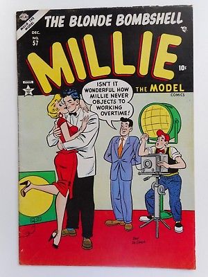 MILLIE THE MODEL #57 VG/F 5.0 (ATLAS 1945 SERIES)   DE CARLO COVER