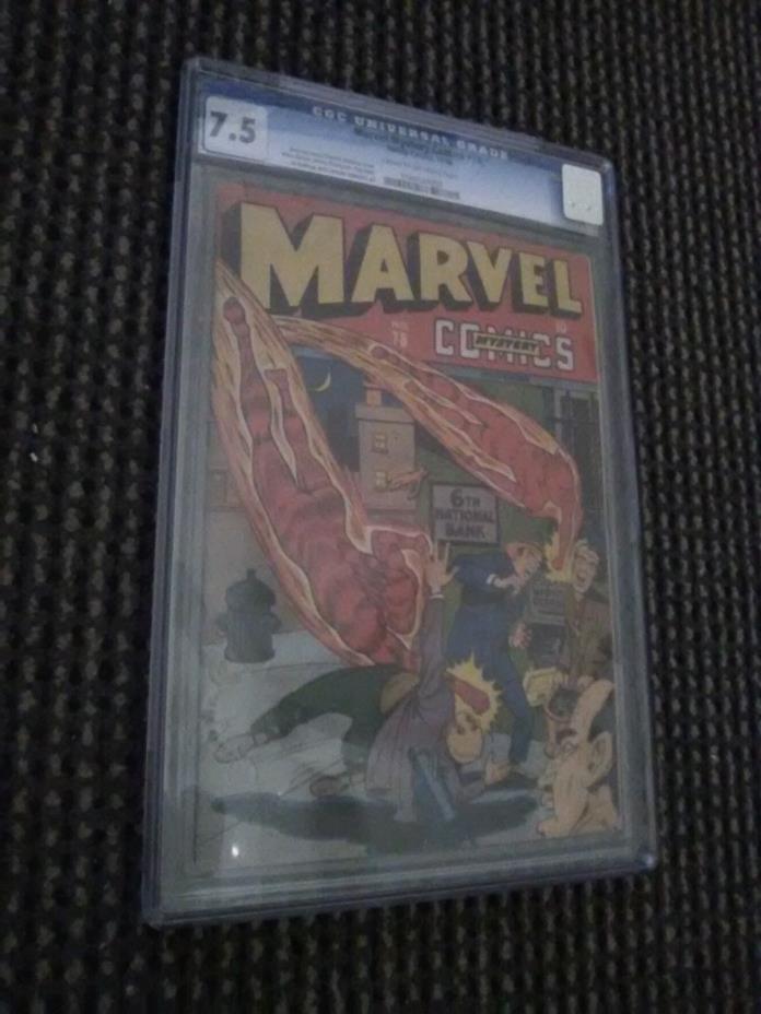 Marvel Mystery Comics #78 CGC Universal Blue 7.5 Cr/Ow 1946 *Combine Ship*