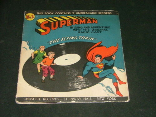 Golden Age Superman Records & Book 1947 Musette #1                       ID:8310