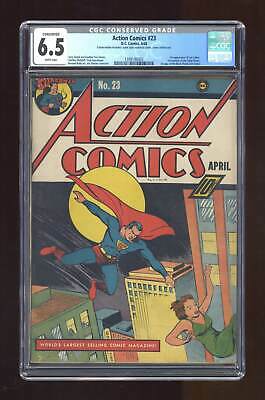 Action Comics (DC) #23 1940 CGC 6.5 CONSERVED 1399196002