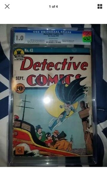 Detective Comics #43 CGC 1.0 Golden Age Early Batman!