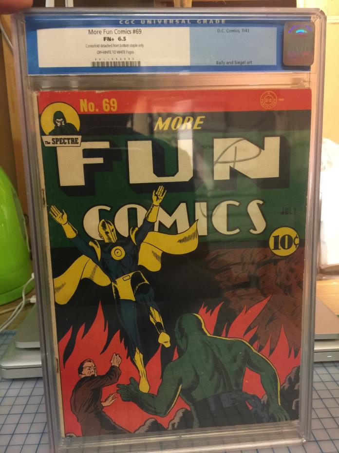 More Fun Comics #69 CGC 6.5 FN+ Dr. Fate Cover! Spectre! RARE only 19 on census!