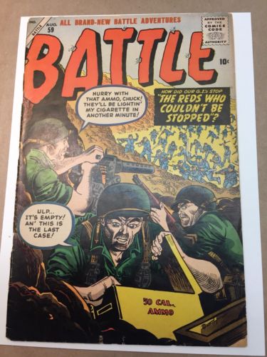 Battle #59 (1958)G OW Atlas War Torres Art