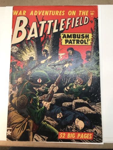 Battlefield #3 (1952) Atlas War 6.5 W Nice!