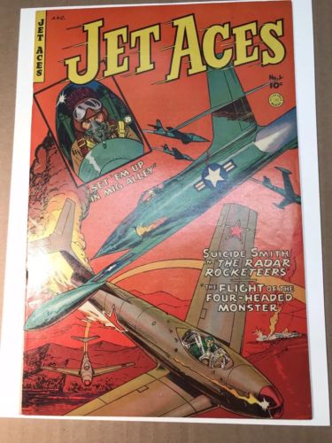 Jet Aces #1 (1952) 7.0 W First Issue Beautiful Fiction House War!