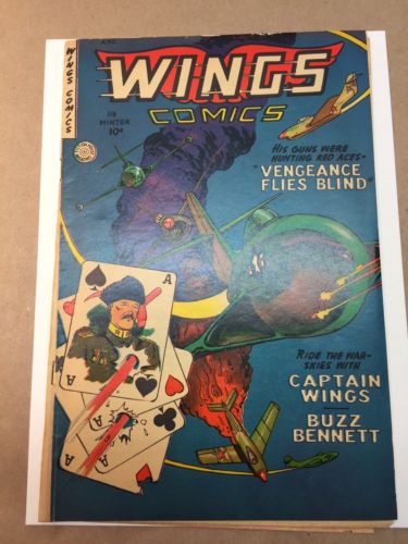 Wings #118 (1952) VG+ OW Fiction House War Comic