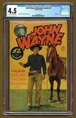 John Wayne Adventure Comics #4 1950 CGC 4.5 1270656003