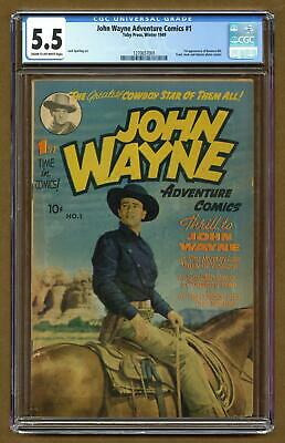 John Wayne Adventure Comics #1 1949 CGC 5.5 1270657001