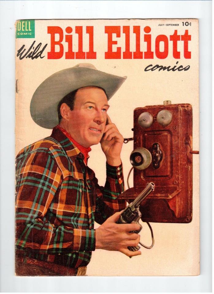 Dell WILD BILL ELLIOTT #14 GD 1954 Vintage Comic