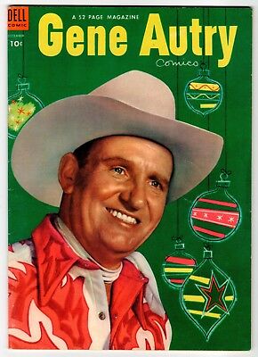 GENE AUTRY COMICS #82 - Christmas Cover - Dell 1953 VG/FN Vintage Comic