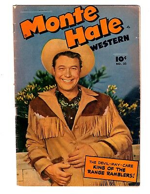 MONTE HALE WESTERN #33 in VG/FN condition 1949 Golden Age western comic