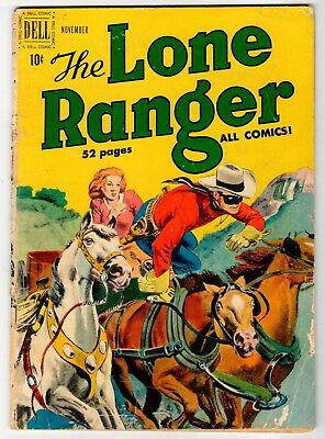 THE LONE RANGER #29 - Dell 1950 FR Vintage Comic