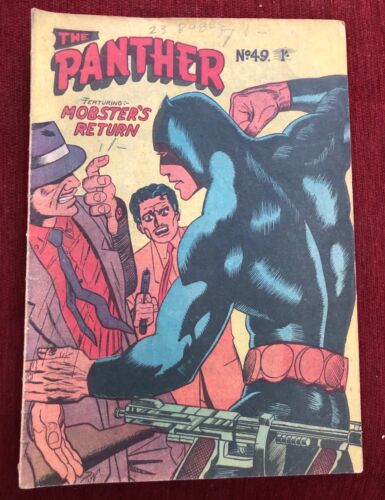 THE PANTHER #49 Australian Super Hero Rare 1960s  Series Very HtF