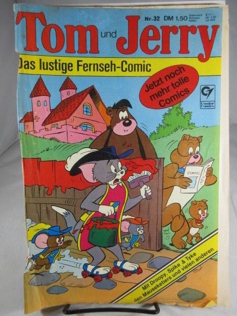 Lot of 8 Mixed German comic books: vintage G-/G+