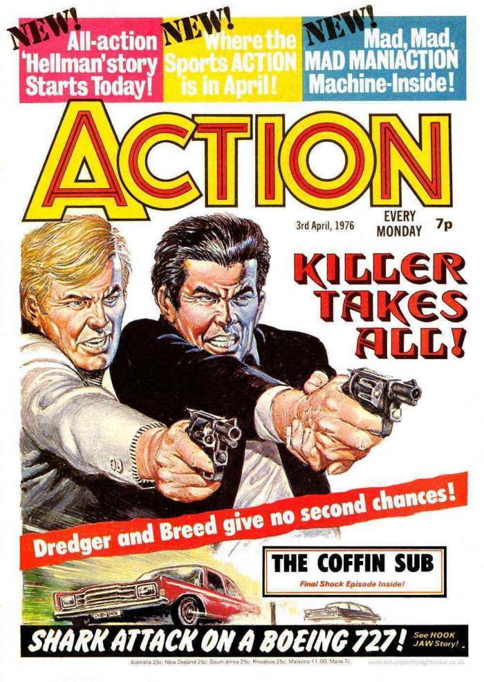 British Violent Comics Action & The Crunch on DVD-Rom 150 Isues w/software