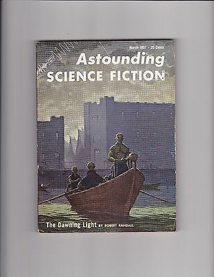 Street & Smith's Astounding Science Fiction March 1957 Pulp The Dawning Light