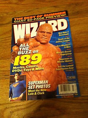 Wizard Magazine #165 Michael Chiklis THING Justice League JOSS WHEDON Superman