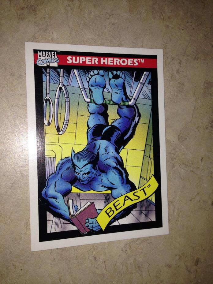 Marvel Universe series 1 card 46 the Beast Henry McCoy X-Men Super Heroes