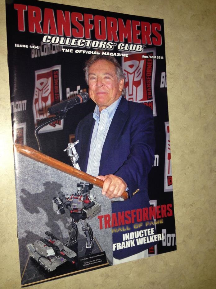 Hasbro Transformers Collector's Club 64 Aug/Sept 2015 comic magazine TFCC