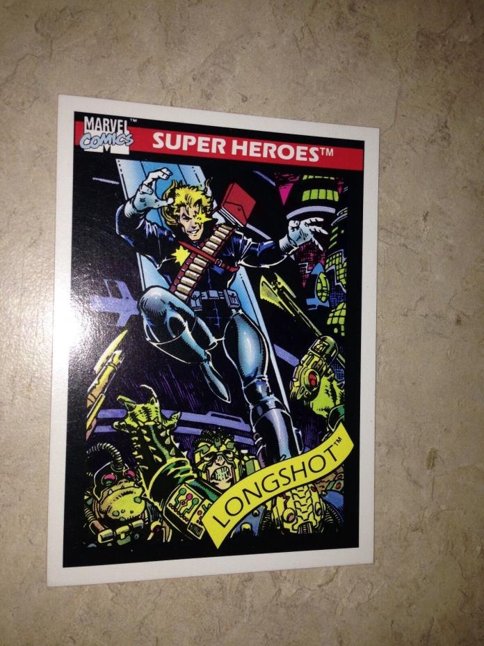 Marvel Universe series 1 card 45 Longshot X-Men Super Heroes Art Adams