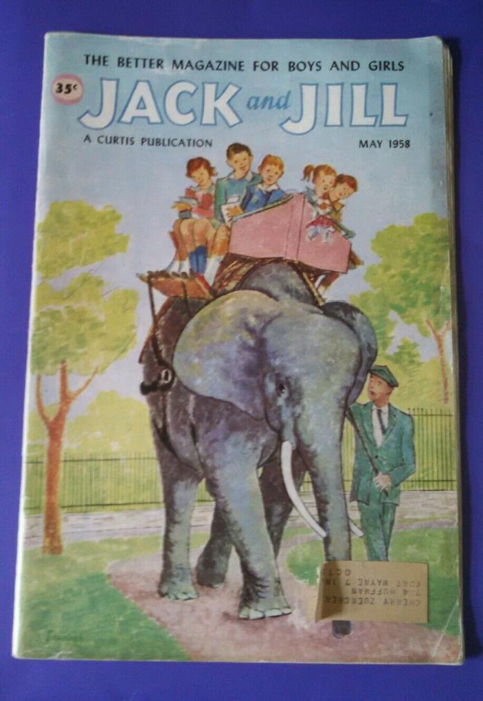 ~ Vintage ~ Children's ~ May 1958 ~ Jack and Jill Magazine ~