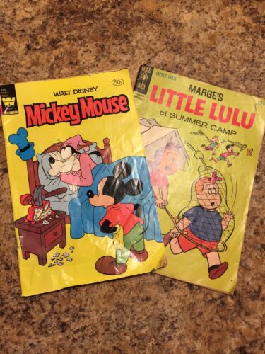 2 Comic Books Mickey Mouse And Little Lulu