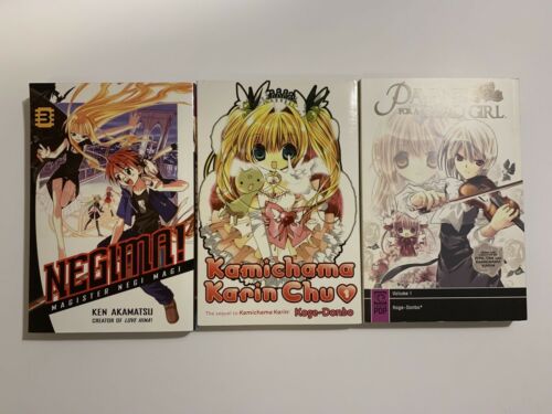 Lot of 3 Random Manga Books by Koge-Donbo and Ken Akamatsu