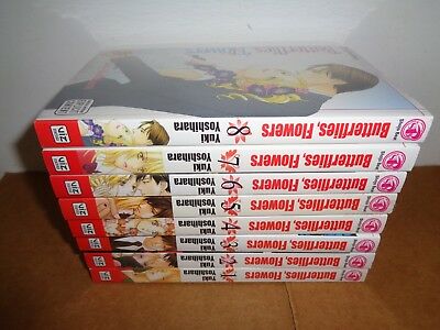 Butterflies Flowers Vol. 1-8 by Yuki Yoshihara Manga Book Complete Lot English
