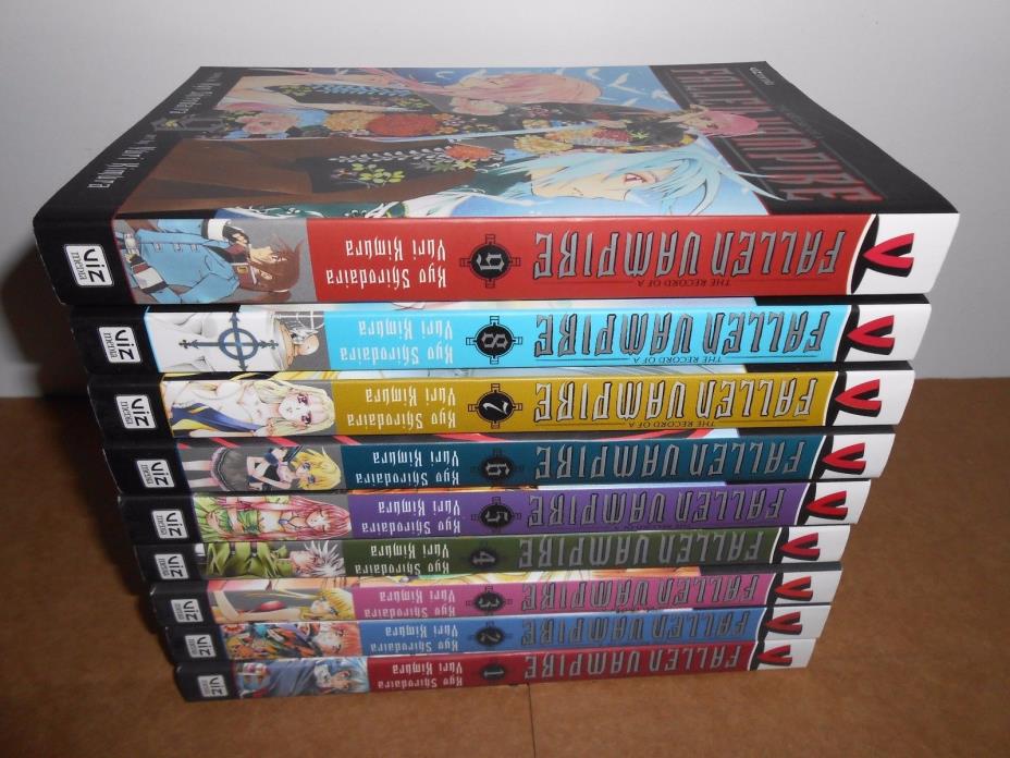 The Record of a Fallen Vampire 1-9 by Kyo Shirodaira Manga Complete Lot English